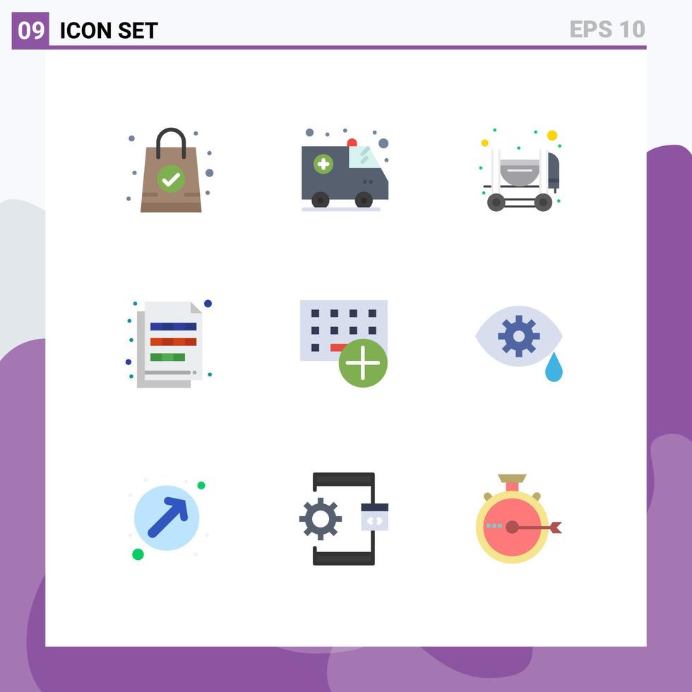 9 Universal Flat Color Signs Symbols of gadget computers mixer add imaging Editable Vector Design Elements