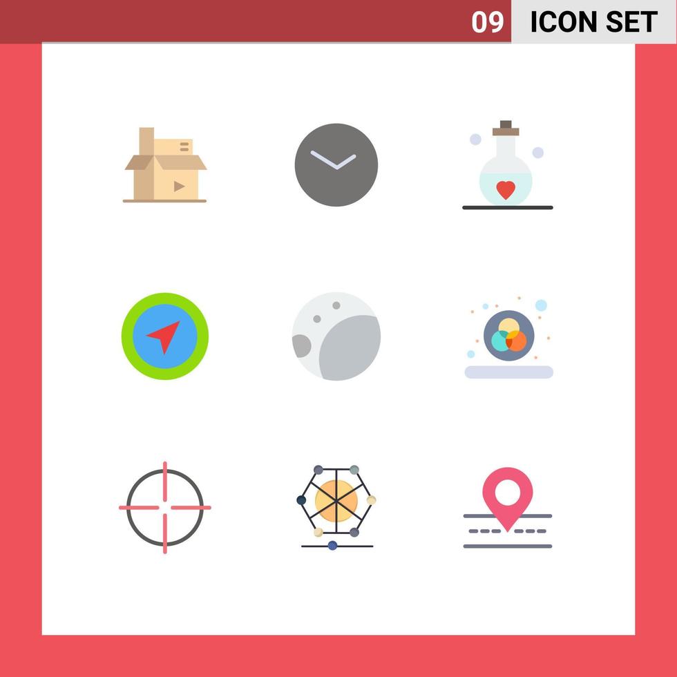 9 Creative Icons Modern Signs and Symbols of pin map clock location perfume Editable Vector Design Elements