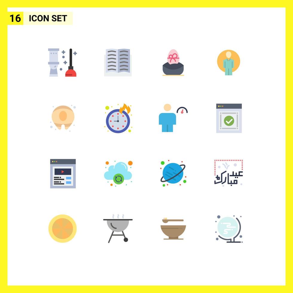 16 iconos creativos signos y símbolos modernos de inicio de sesión de verano regalo id comida paquete editable de elementos de diseño de vectores creativos