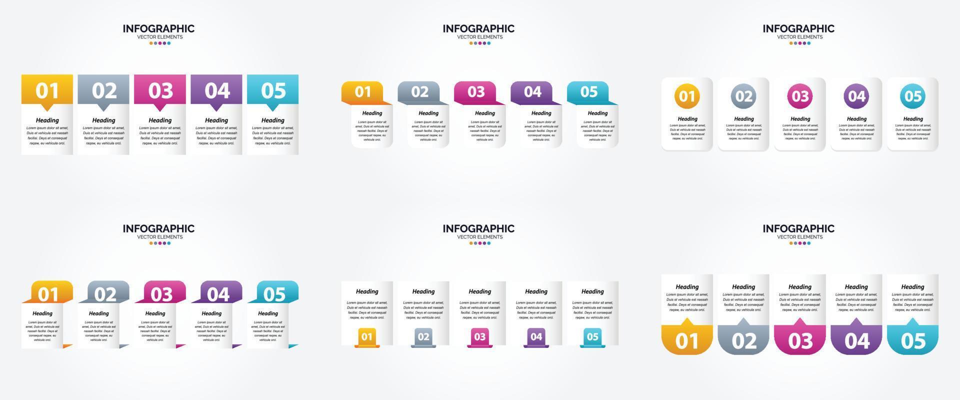 This vector infographics set is perfect for advertising in a brochure. flyer. or magazine.