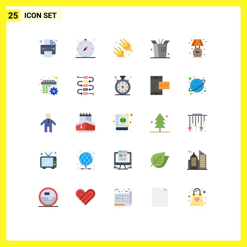 Stock Vector Icon Pack of 25 Line Signs and Symbols for stand home navigation wok vegetable Editable Vector Design Elements
