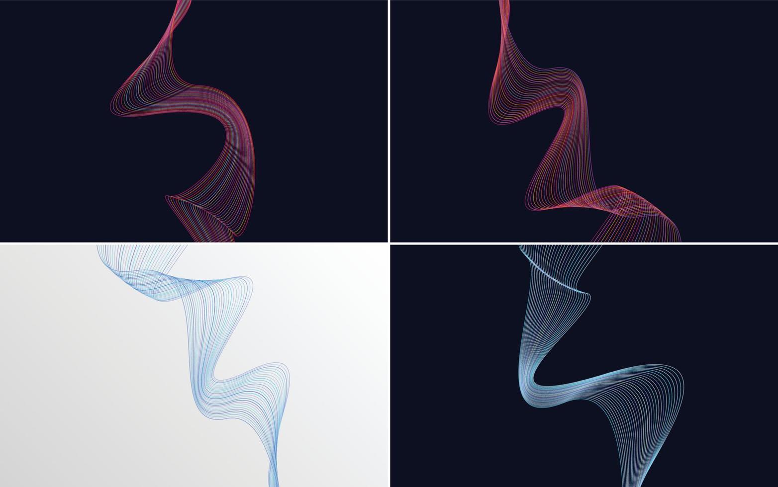 Add a creative touch to your design with these vector line backgrounds