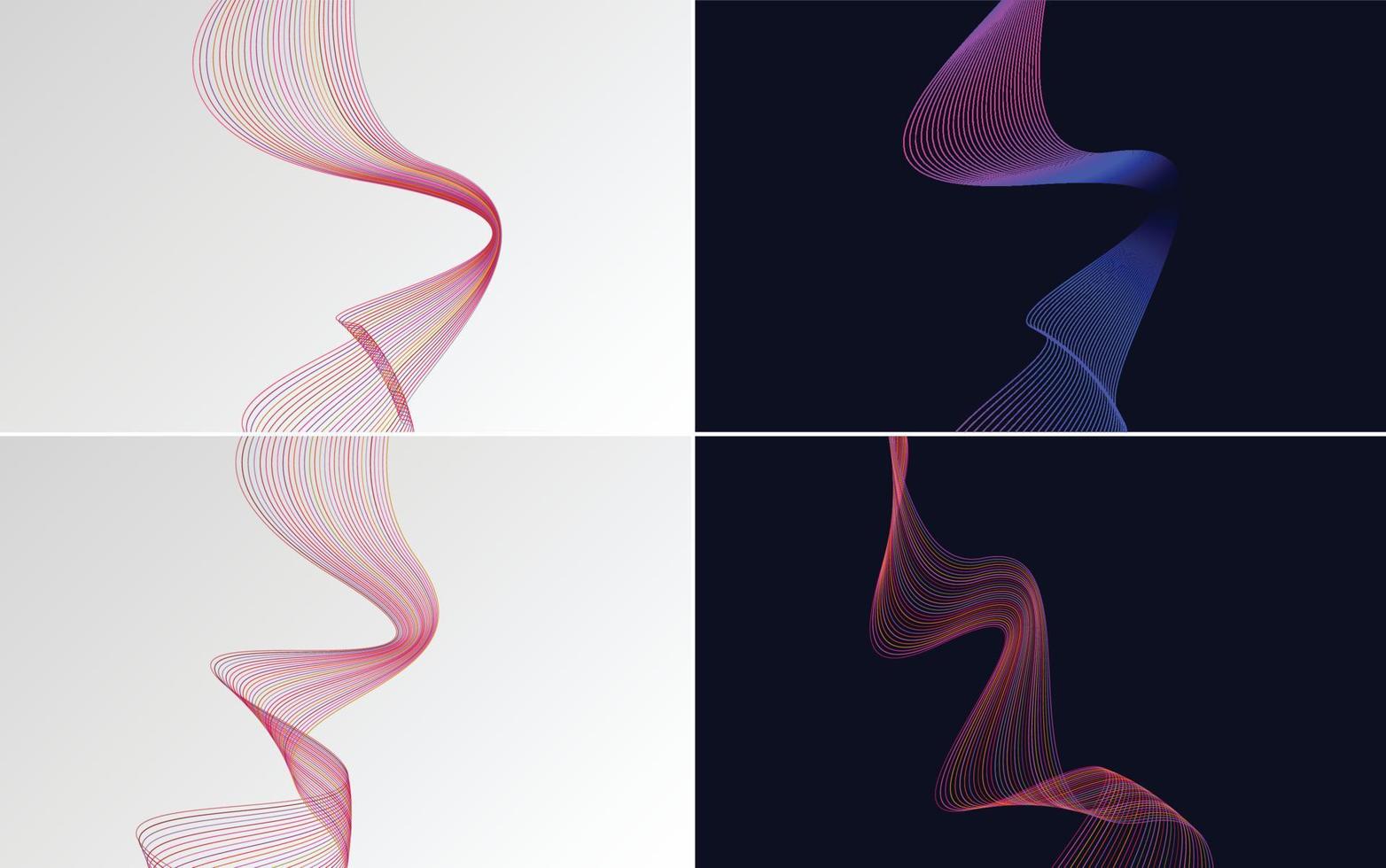 Use these vector line backgrounds to make your design stand out