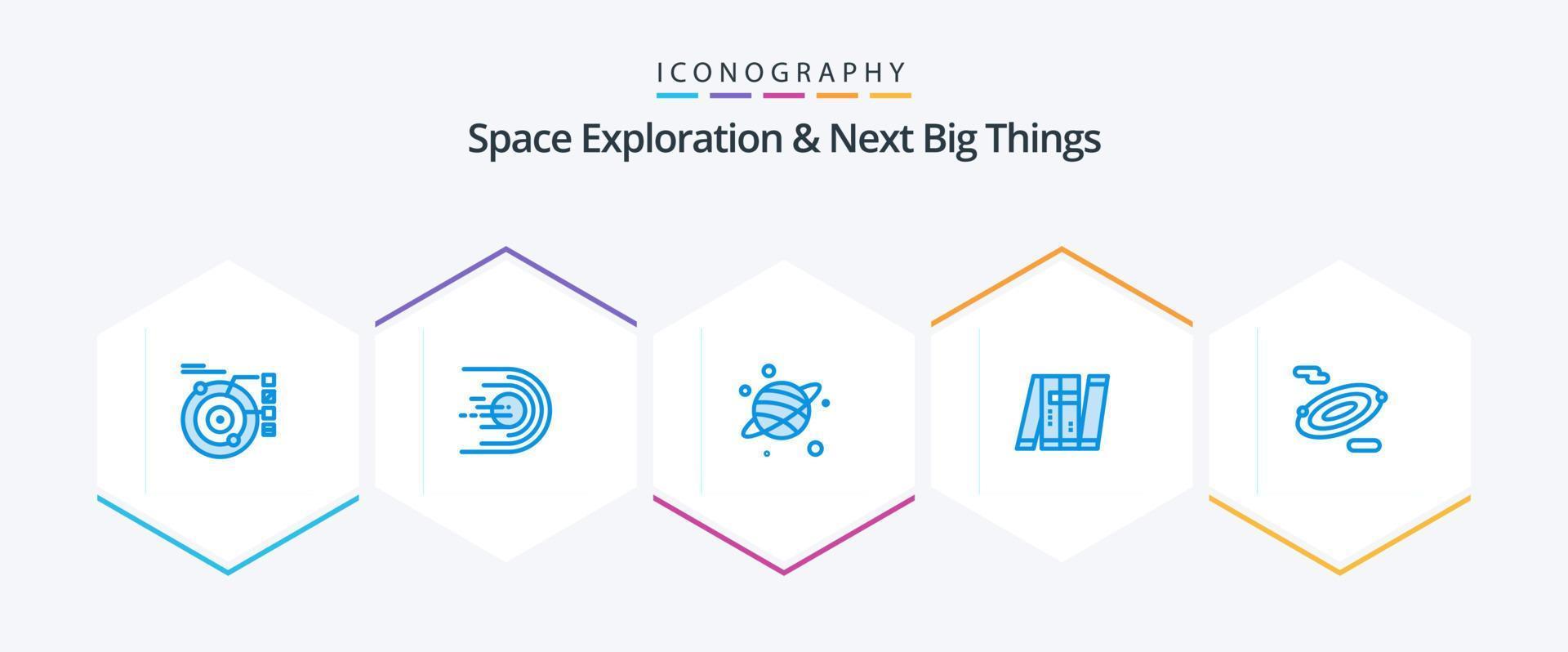 Space Exploration And Next Big Things 25 Blue icon pack including military. bot. light. autonomous. space vector
