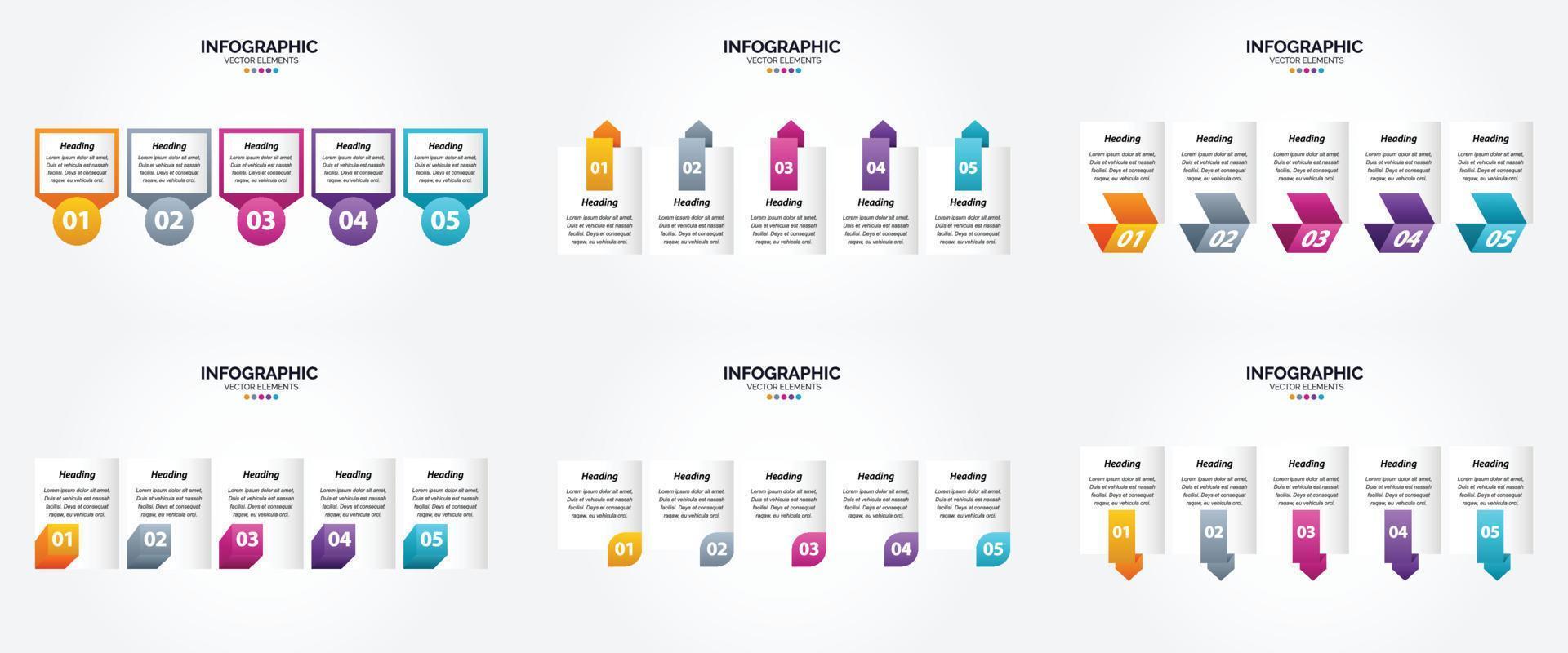 este conjunto de infografías vectoriales es perfecto para publicidad en un folleto. volantes. o revista. vector