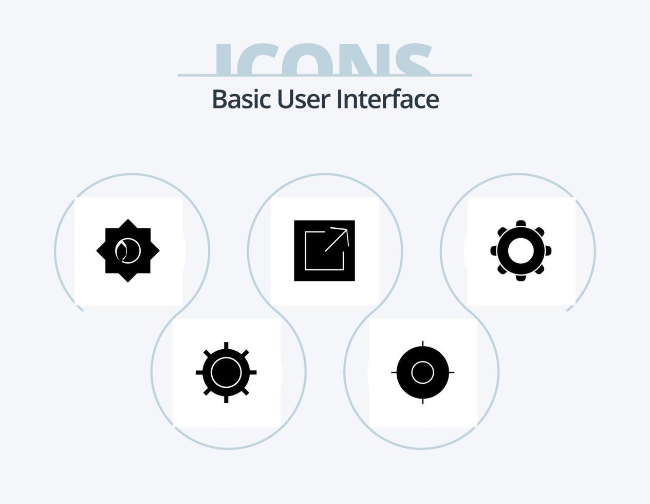 Basic Glyph Icon Pack 5 Icon Design. interface. application. ux. share. export vector