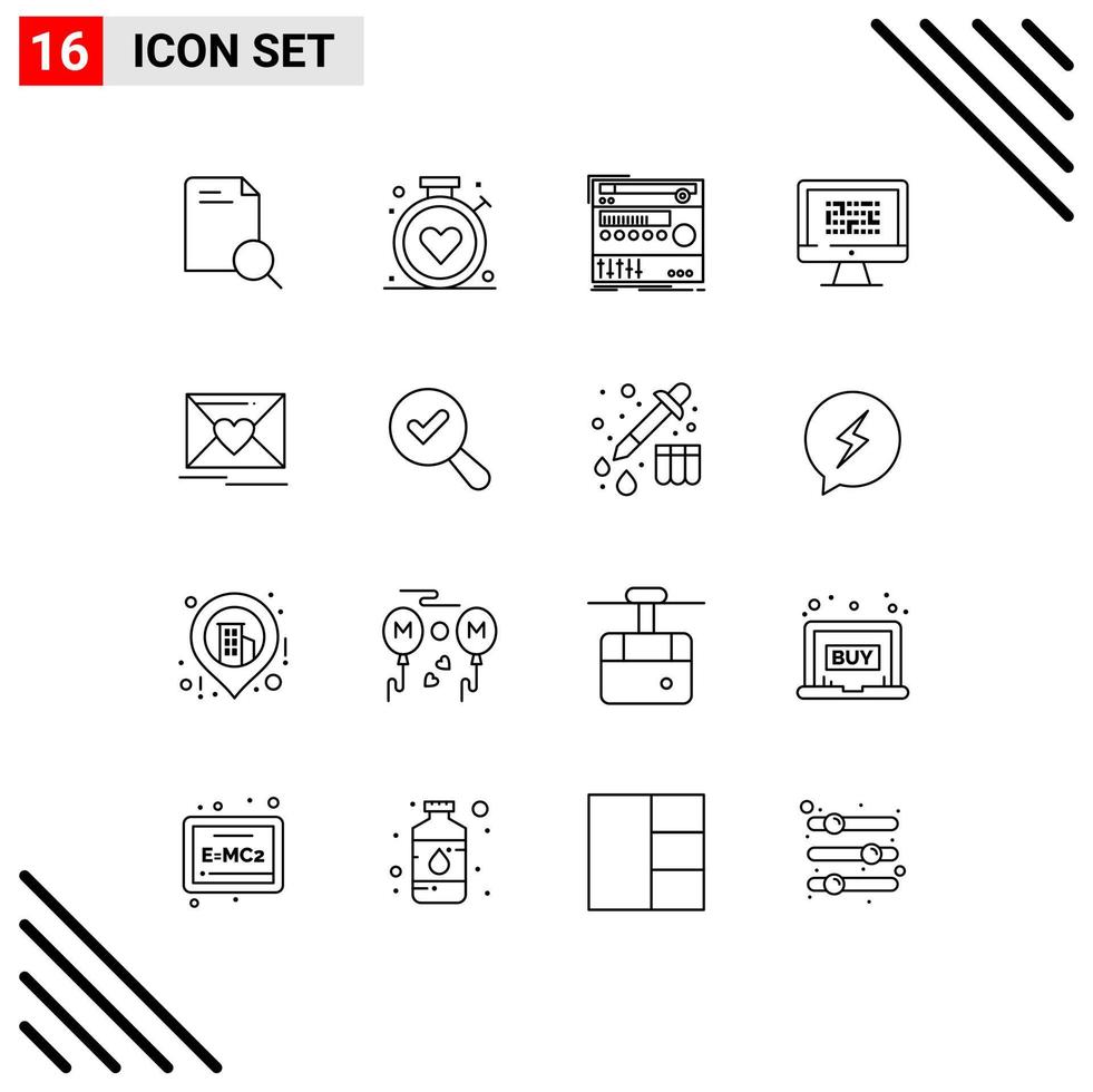 16 Creative Icons Modern Signs and Symbols of information ddos rack data studio Editable Vector Design Elements