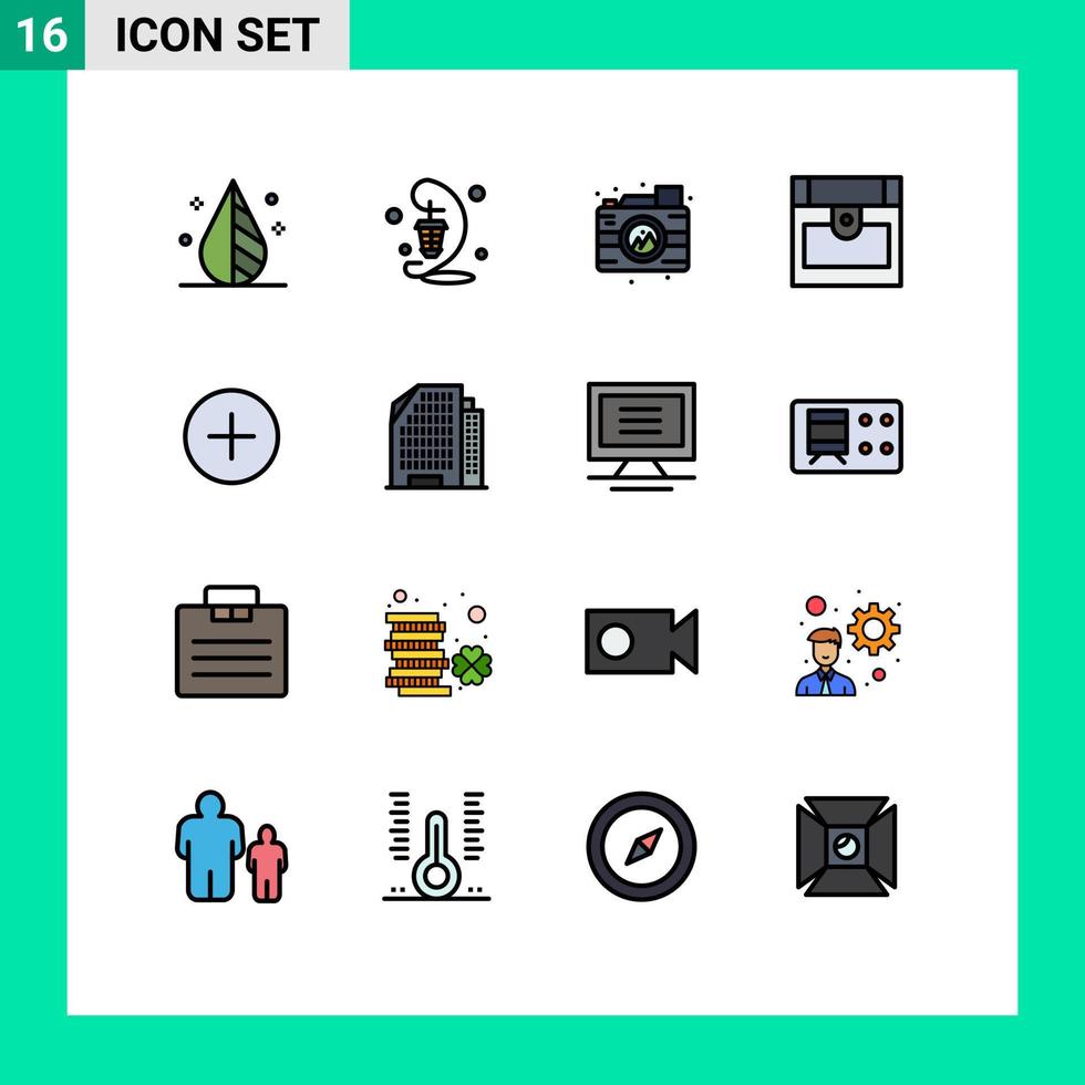 Set of 16 Modern UI Icons Symbols Signs for add treasure festival pirate image Editable Creative Vector Design Elements