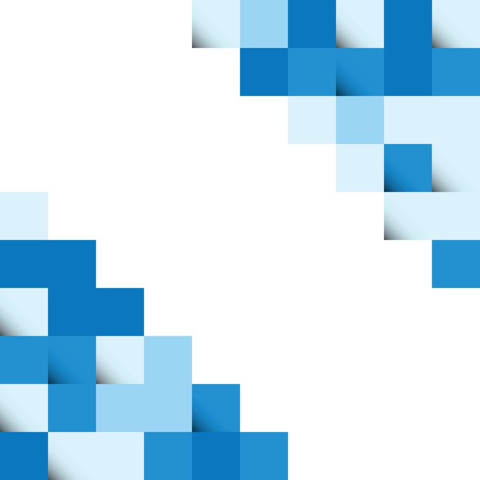 diseño de fondo de cuadrados abstractos azules para folleto de portada de volante de cartel vector