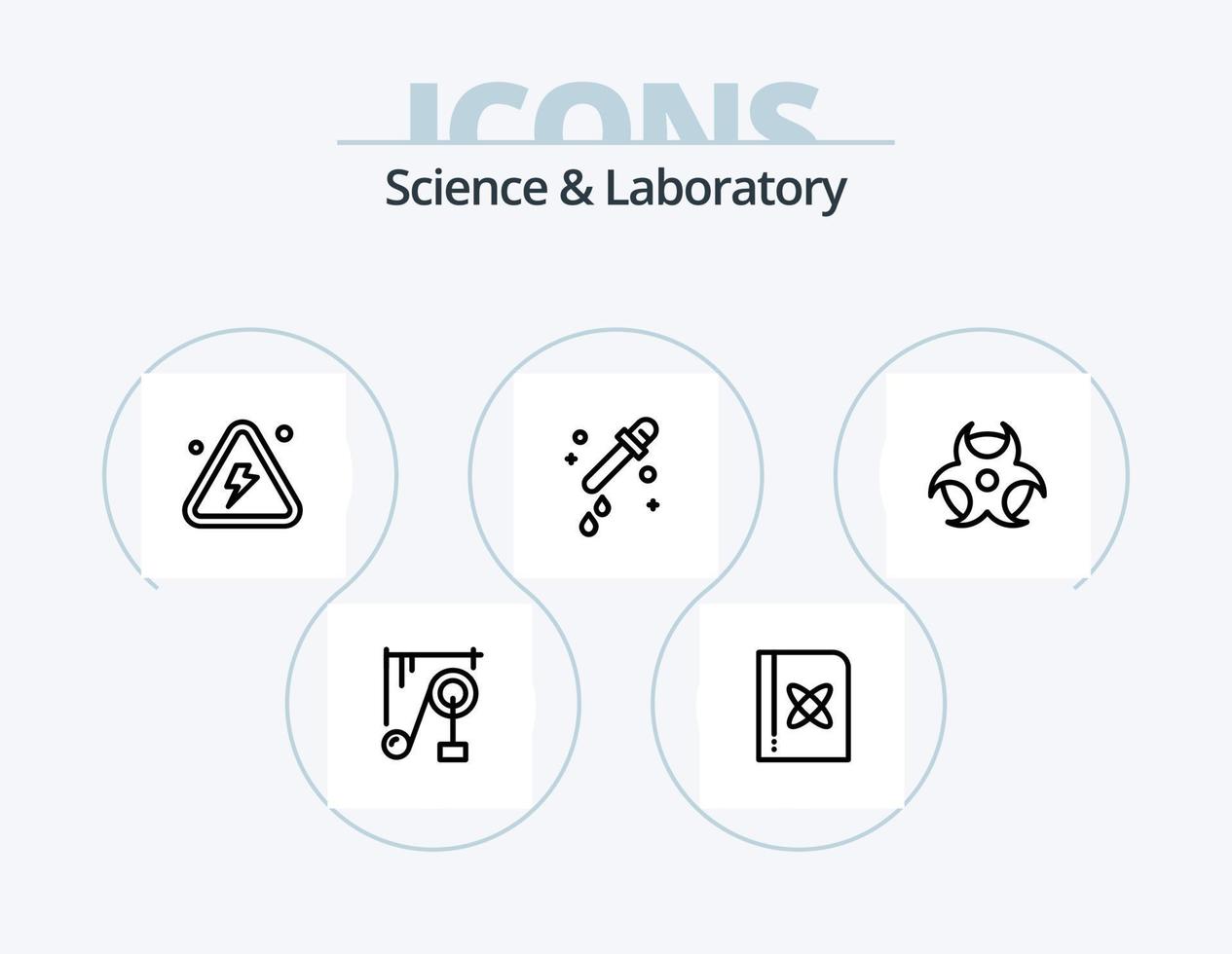 Science Line Icon Pack 5 Icon Design. . science. research. beat. science vector