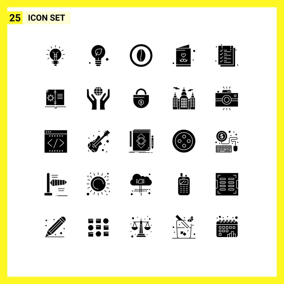 25 Thematic Vector Solid Glyphs and Editable Symbols of fathers day dad green grain drink Editable Vector Design Elements
