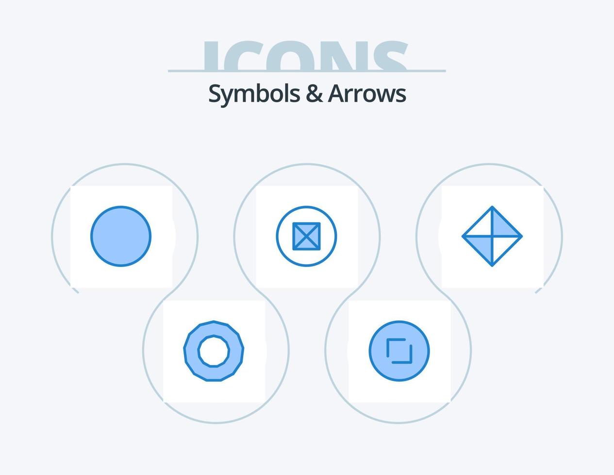 Symbols and Arrows Blue Icon Pack 5 Icon Design. . . ancient. symbols. sign vector