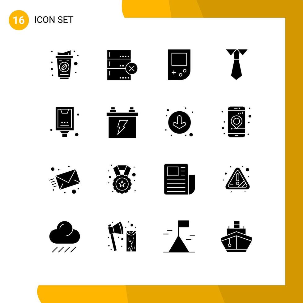 16 Creative Icons Modern Signs and Symbols of poster billboard device announcement teacher Editable Vector Design Elements