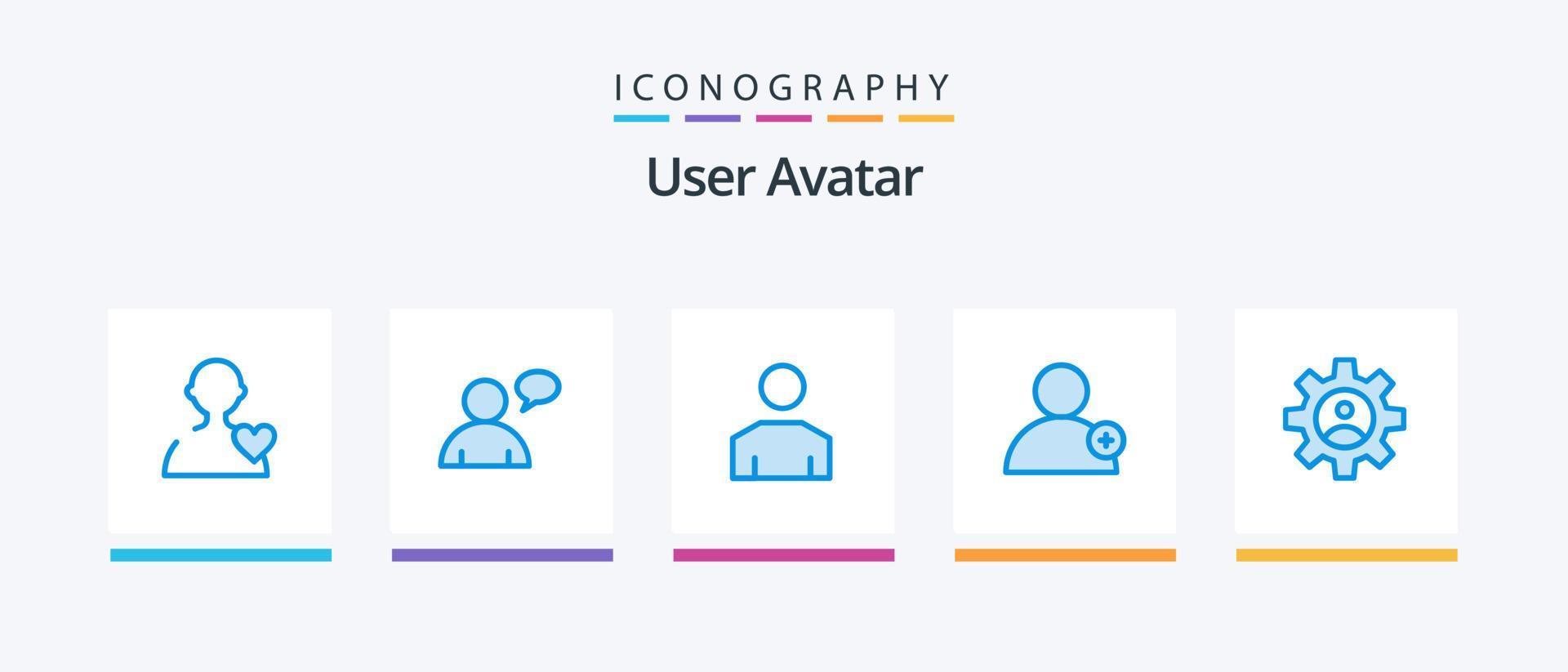 User Blue 5 Icon Pack Including . profile. people. controls. user. Creative Icons Design vector