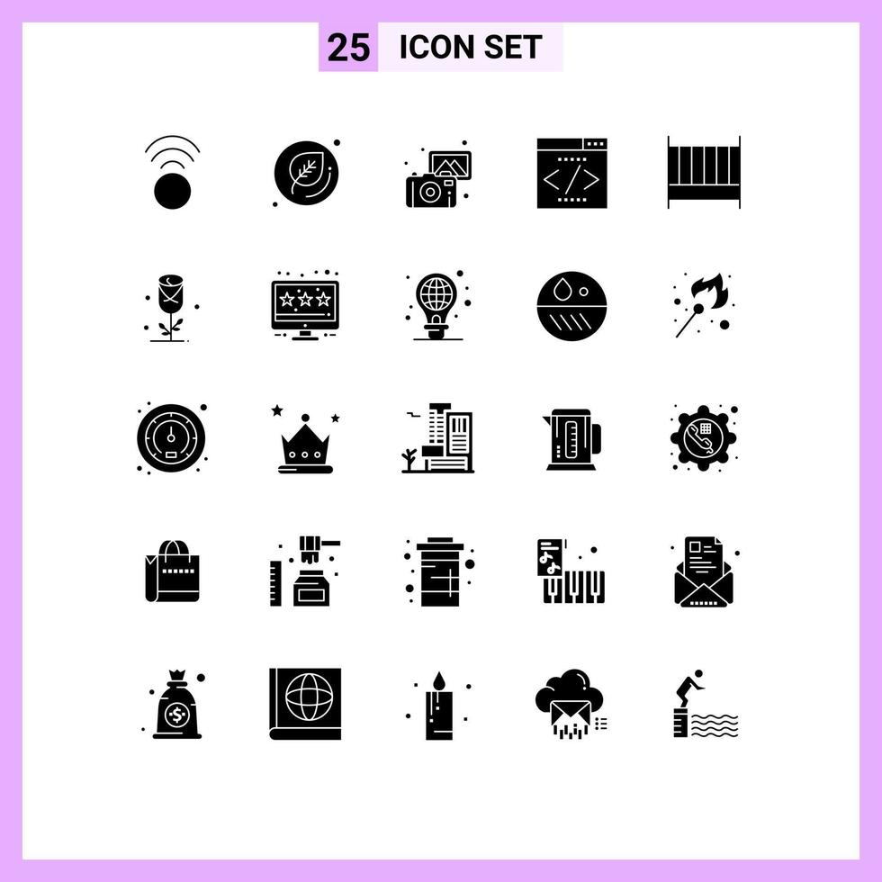 25 Creative Icons Modern Signs and Symbols of interior bedroom photos bed interface search engine Editable Vector Design Elements