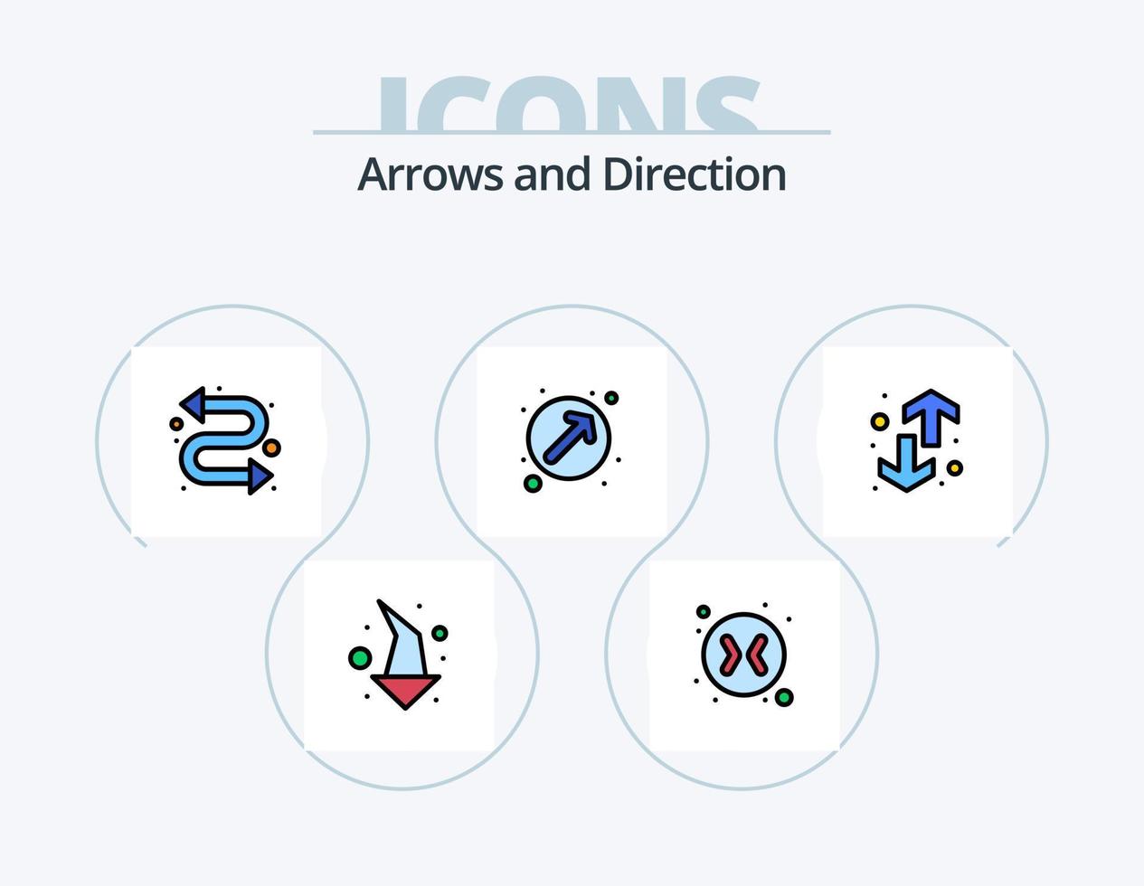 Arrow Line Filled Icon Pack 5 Icon Design. . direction. arrow. arrow. right vector