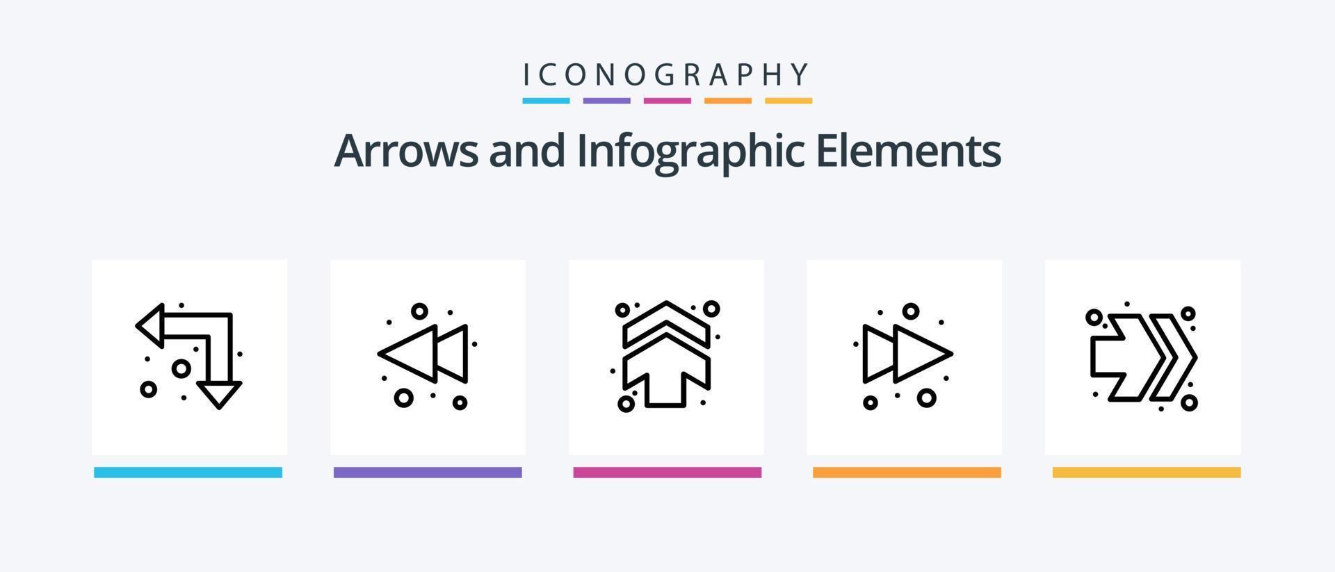 Arrow Line 5 Icon Pack Including full. arrow. arrows. left. intersect. Creative Icons Design vector