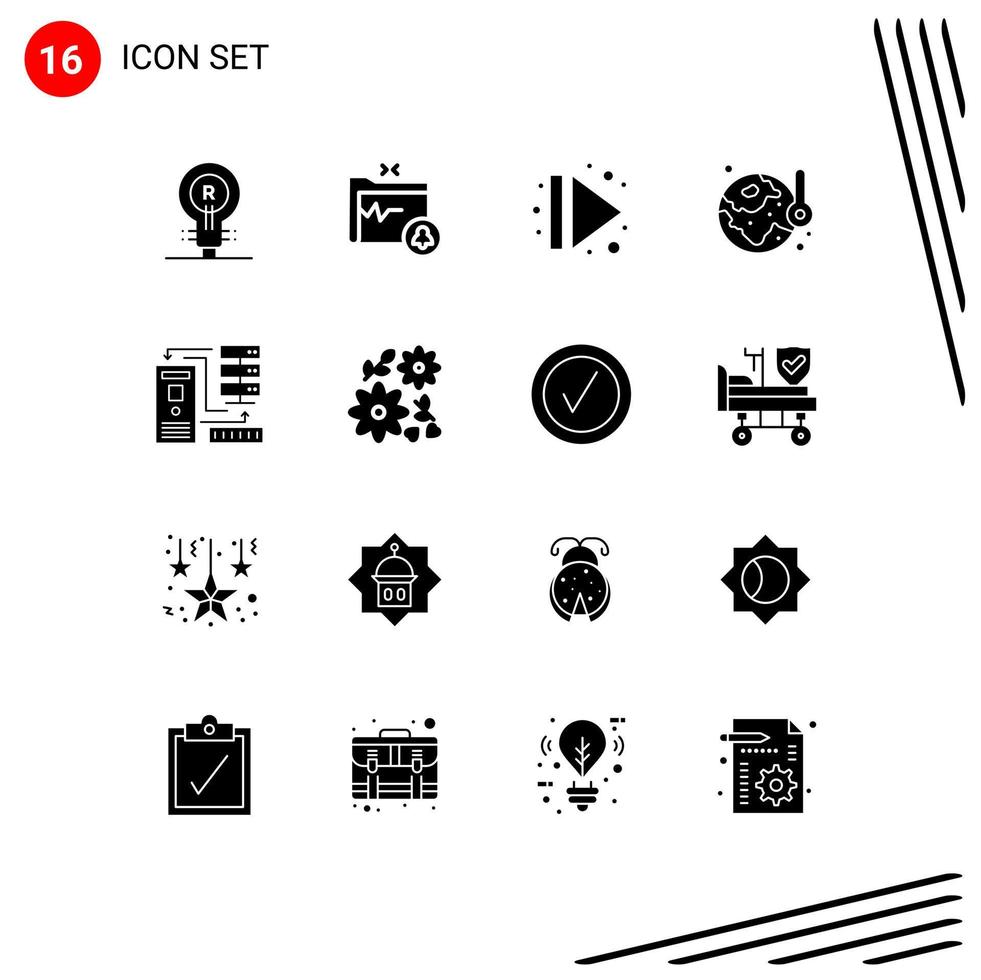 16 Creative Icons Modern Signs and Symbols of therm energy safe folder ecology right Editable Vector Design Elements