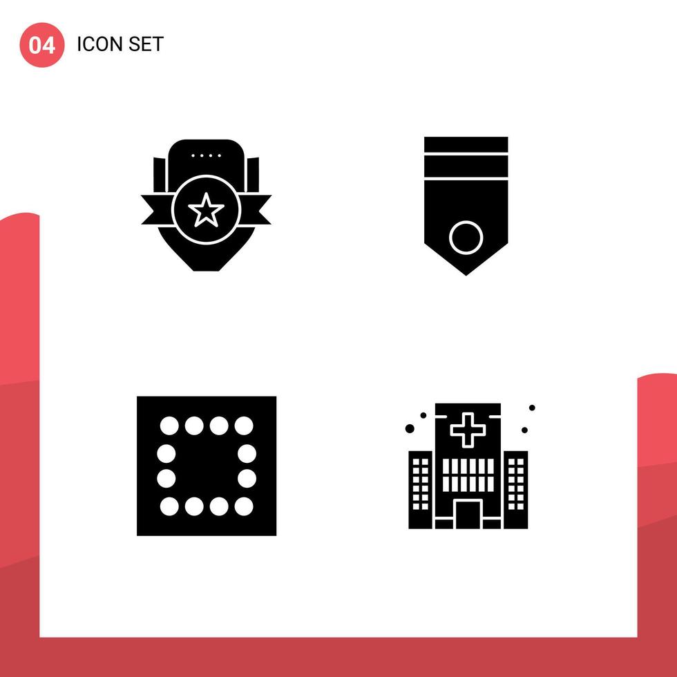 Universal Icon Symbols Group of Modern Solid Glyphs of badge soldier shield badge minimize Editable Vector Design Elements
