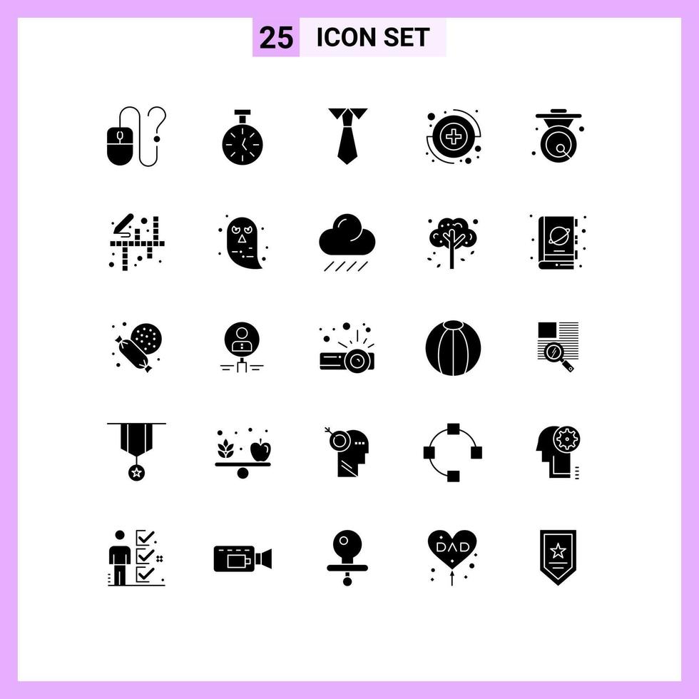 25 Thematic Vector Solid Glyphs and Editable Symbols of chinese asian count sign capture Editable Vector Design Elements