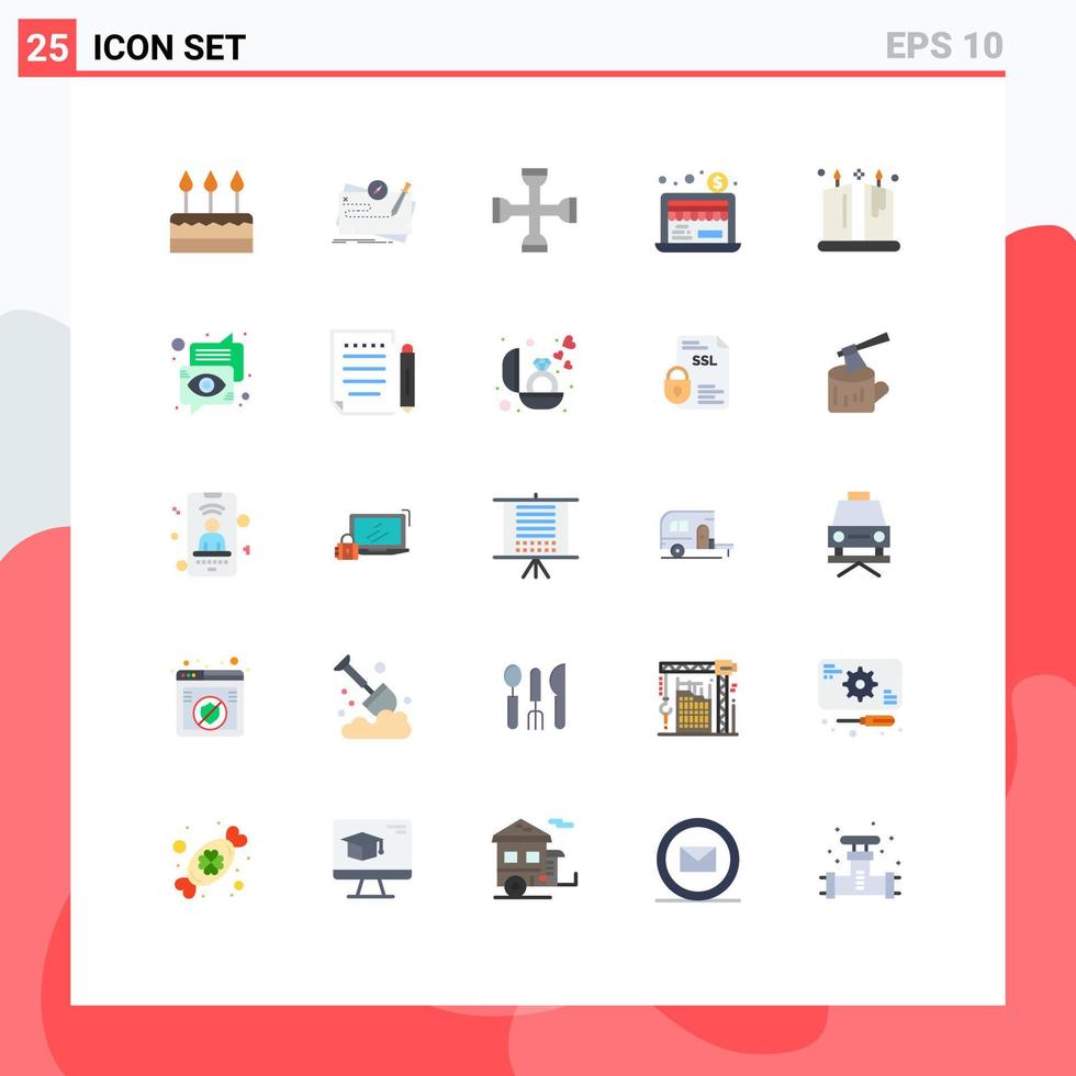 Set of 25 Modern UI Icons Symbols Signs for dollar business economy quest wrench setting Editable Vector Design Elements