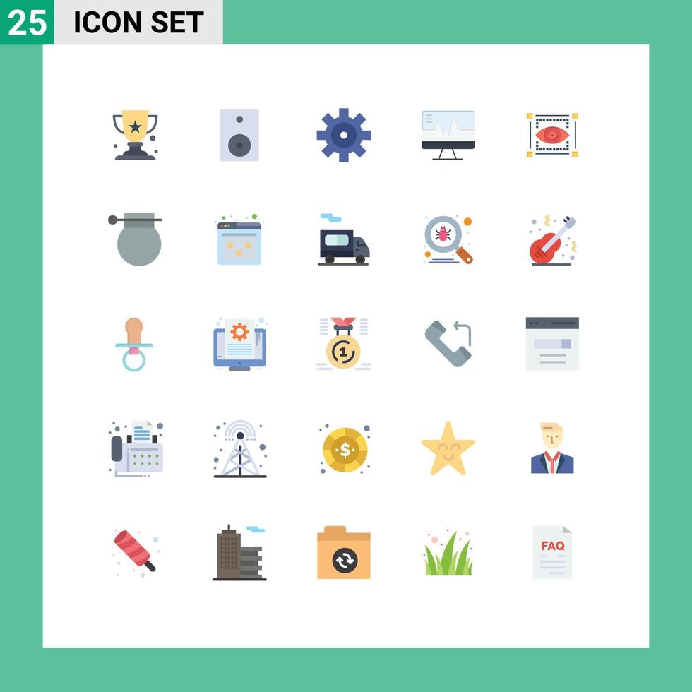 25 Flat Color concept for Websites Mobile and Apps sketching visual setting heartbeat hospital Editable Vector Design Elements