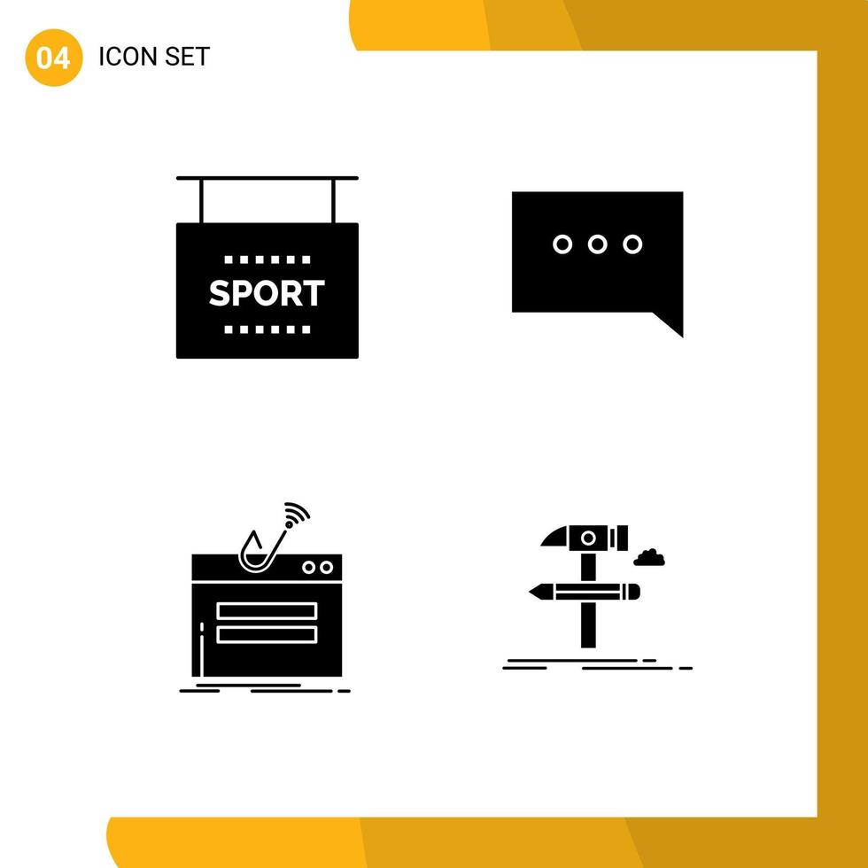 Creative Icons Modern Signs and Symbols of info login sports comment theft Editable Vector Design Elements