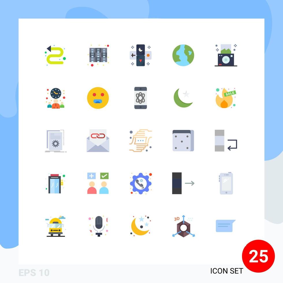 Stock Vector Icon Pack of 25 Line Signs and Symbols for regular nature rack globe zodiac Editable Vector Design Elements