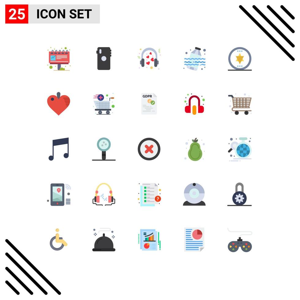 Stock Vector Icon Pack of 25 Line Signs and Symbols for circle waste camera pollution mic Editable Vector Design Elements