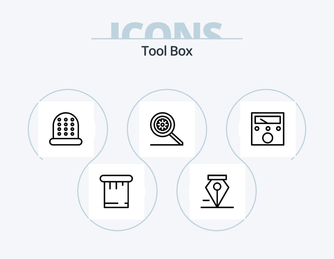 Tools Line Icon Pack 5 Icon Design. . cursor. vector