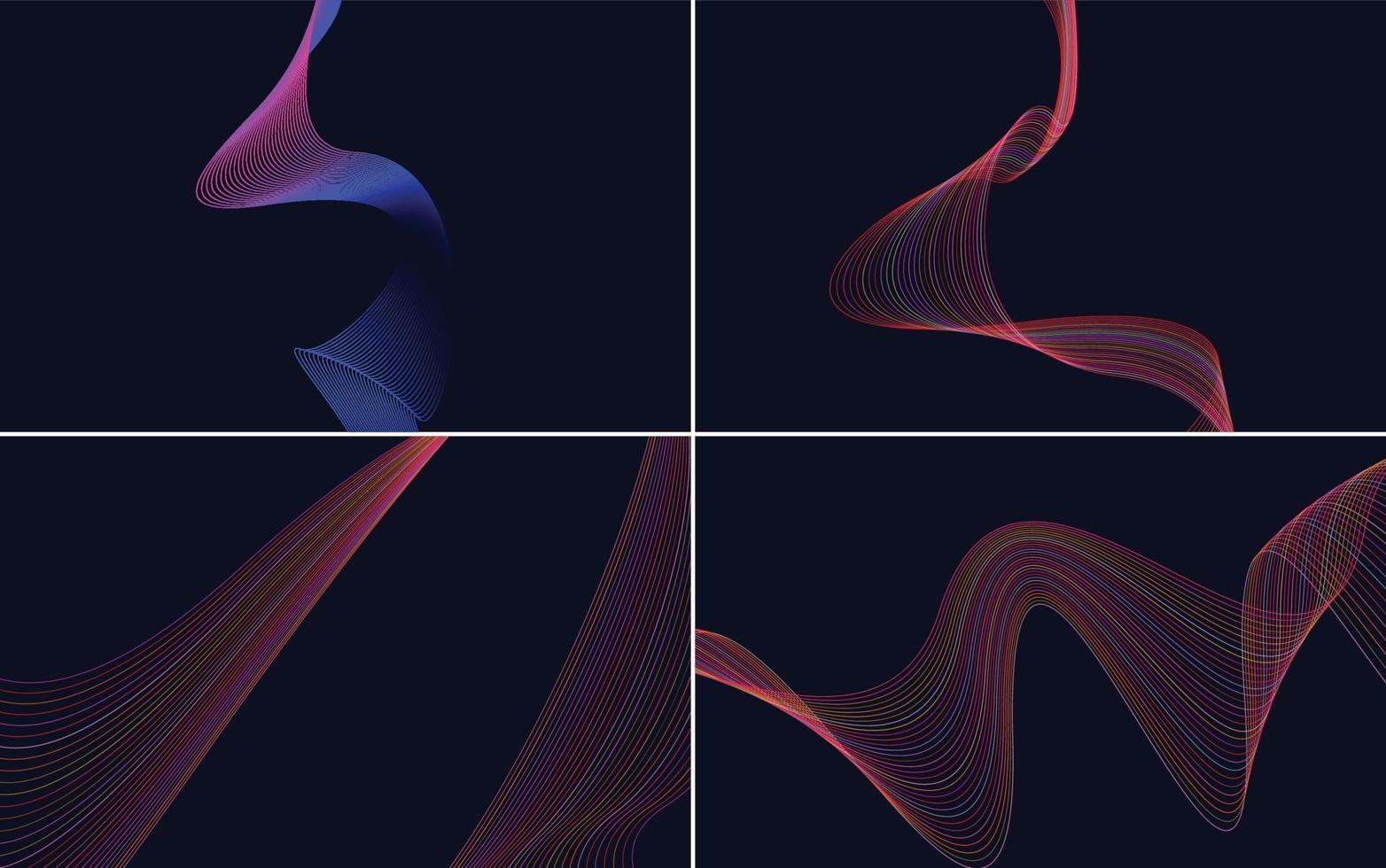 modern wave curve abstract presentation background Pack vector