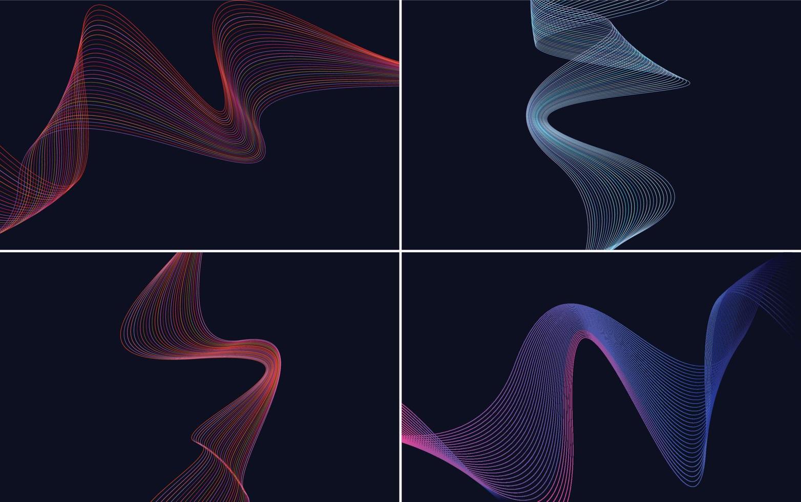 modern wave curve abstract presentation background Pack vector