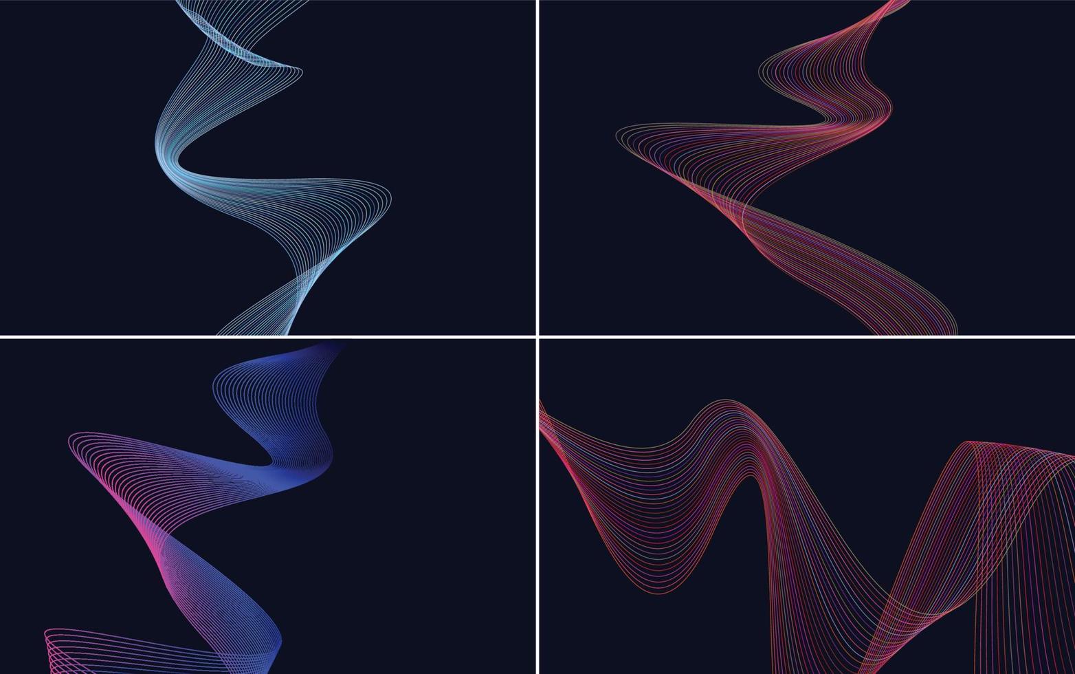 modern wave curve abstract presentation background Pack vector