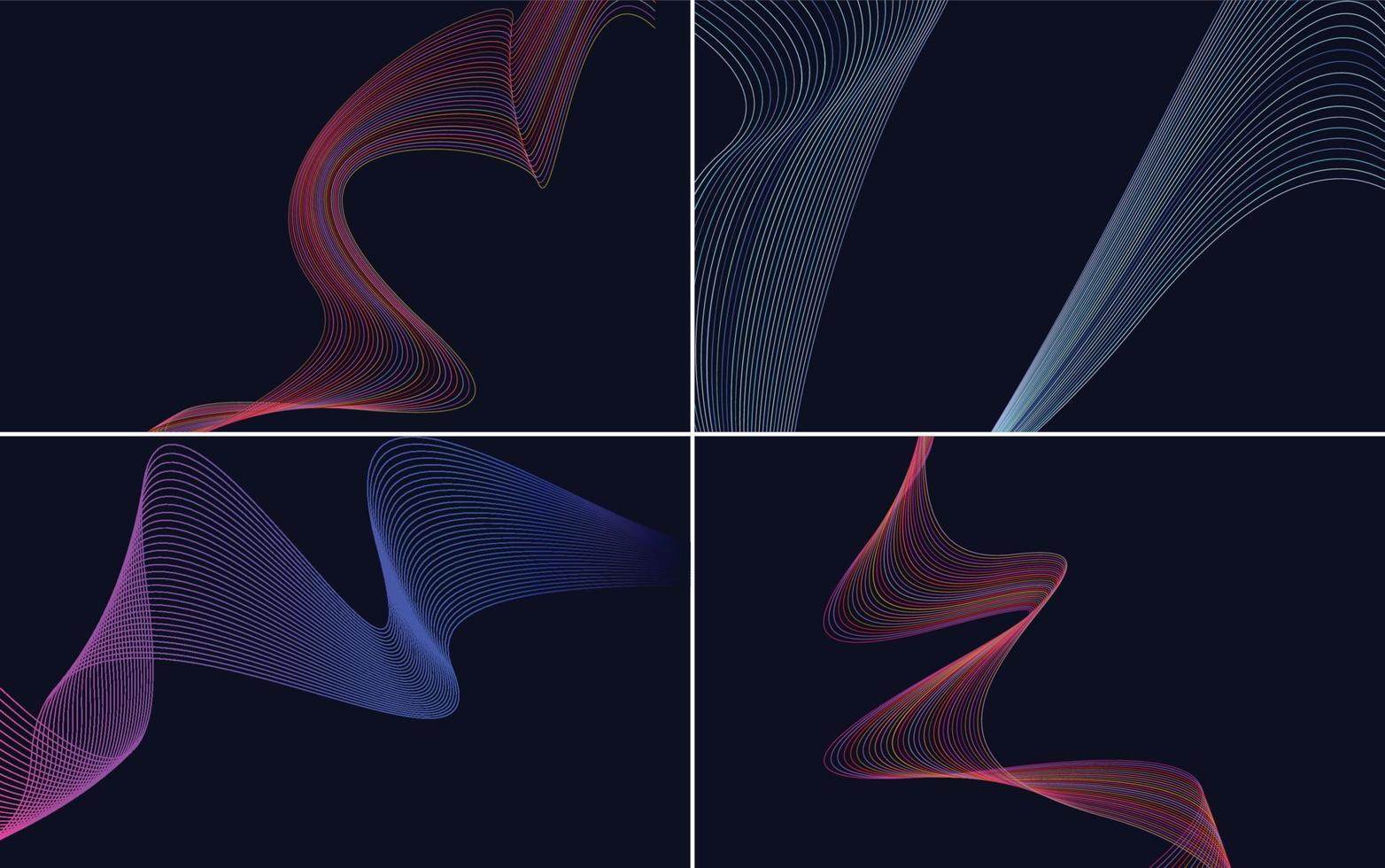 modern wave curve abstract presentation background Pack vector