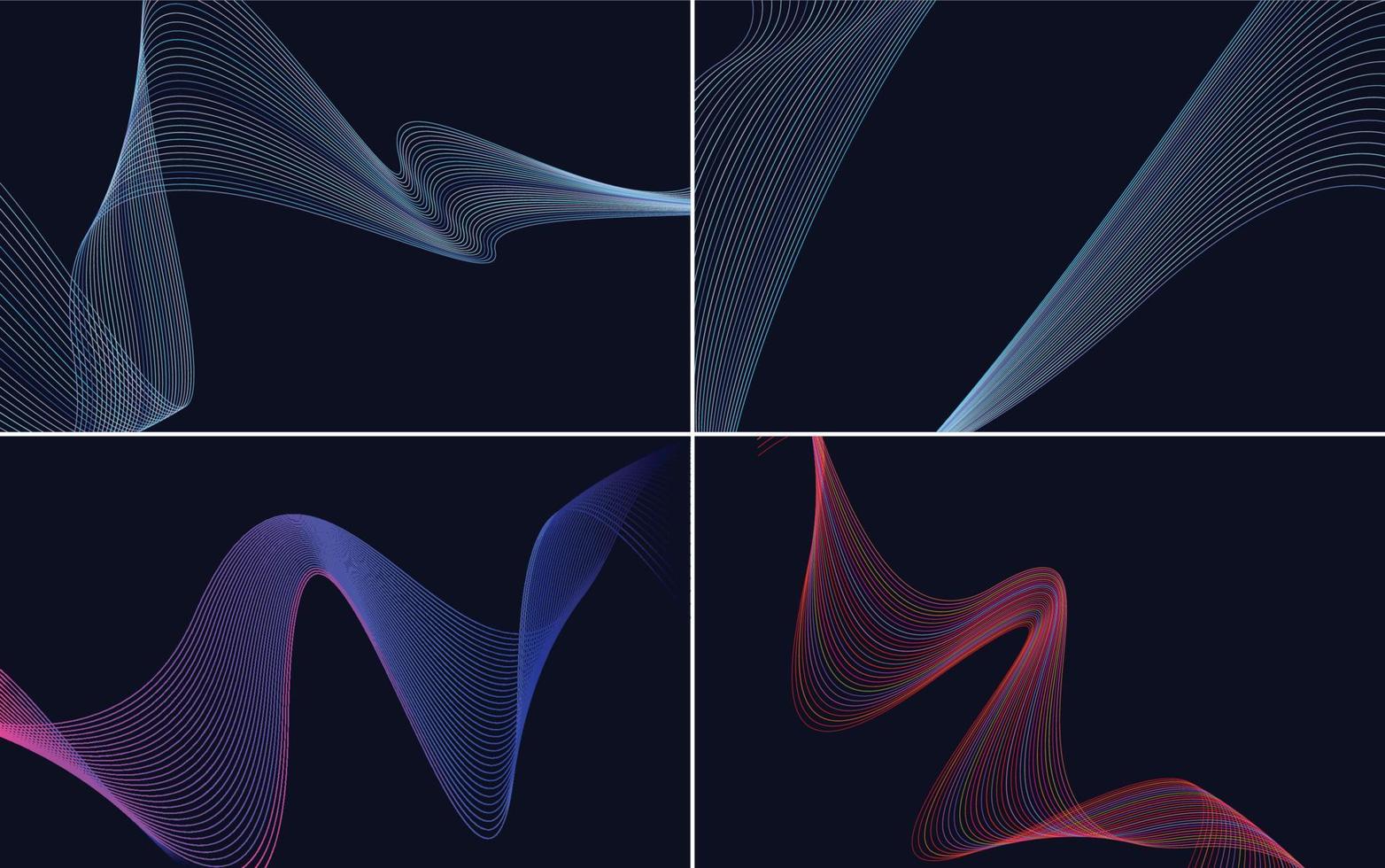 modern wave curve abstract presentation background Pack vector