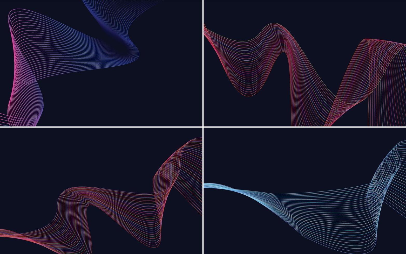 modern wave curve abstract presentation background Pack vector