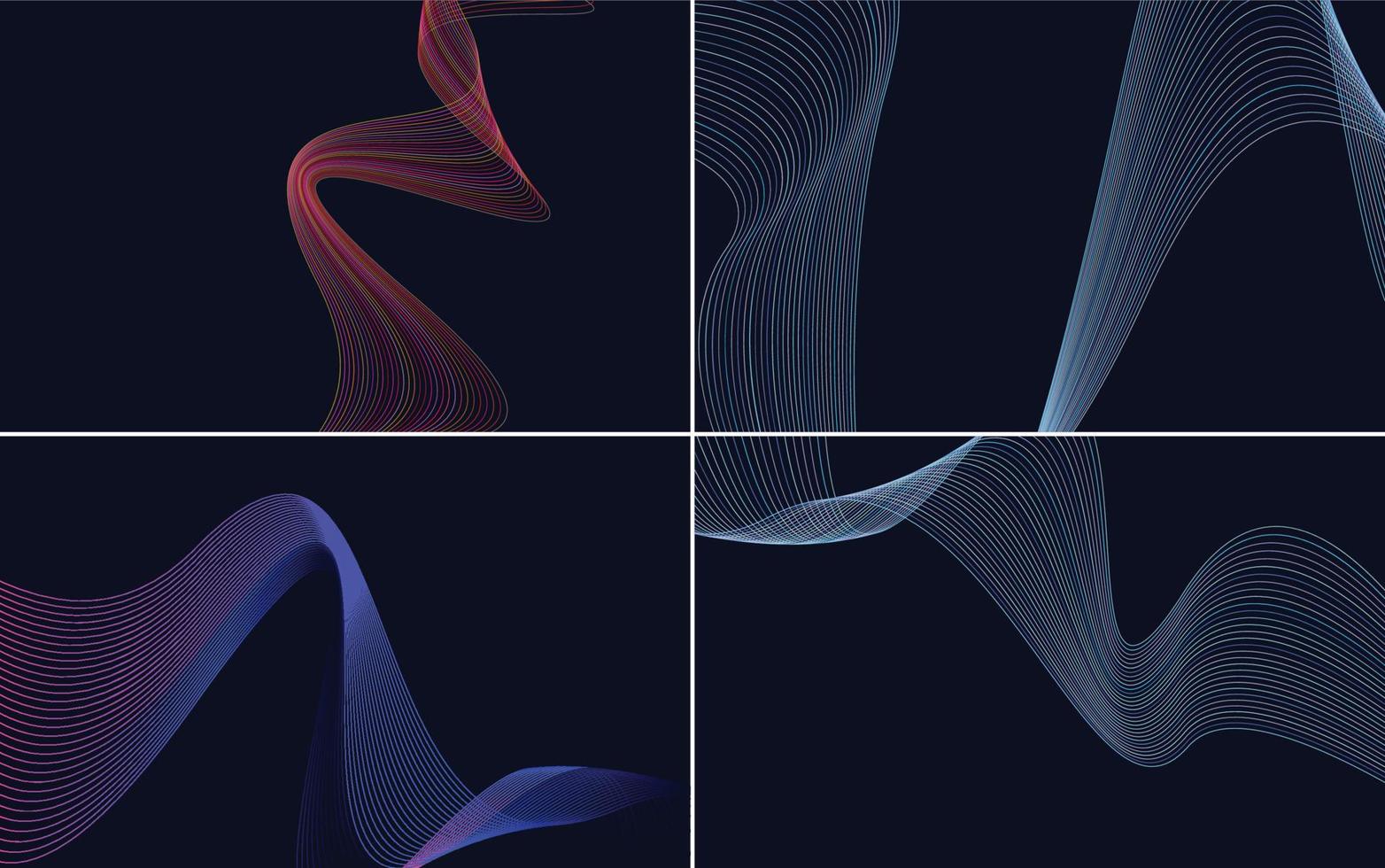 modern wave curve abstract presentation background Pack vector