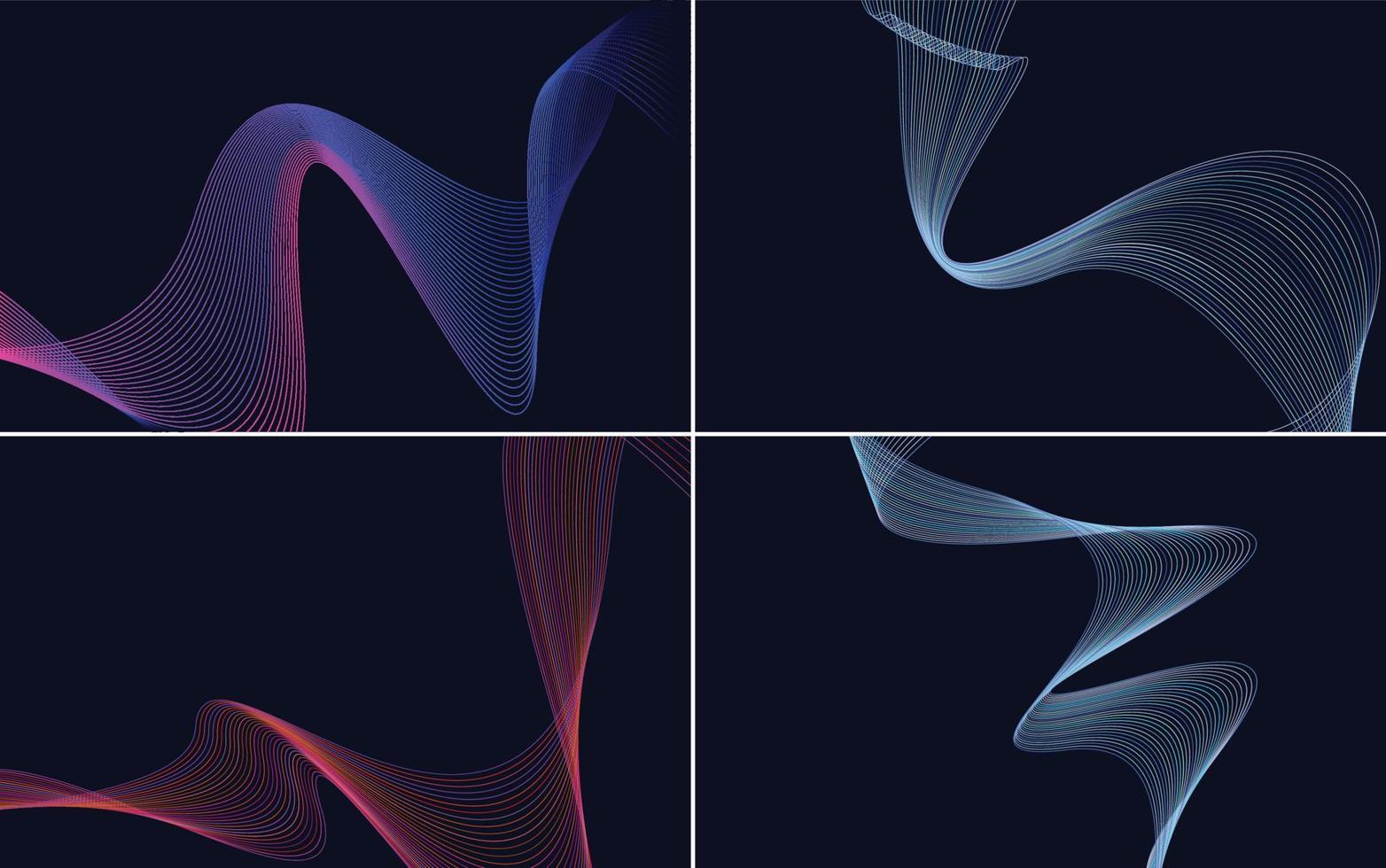 modern wave curve abstract presentation background Pack vector