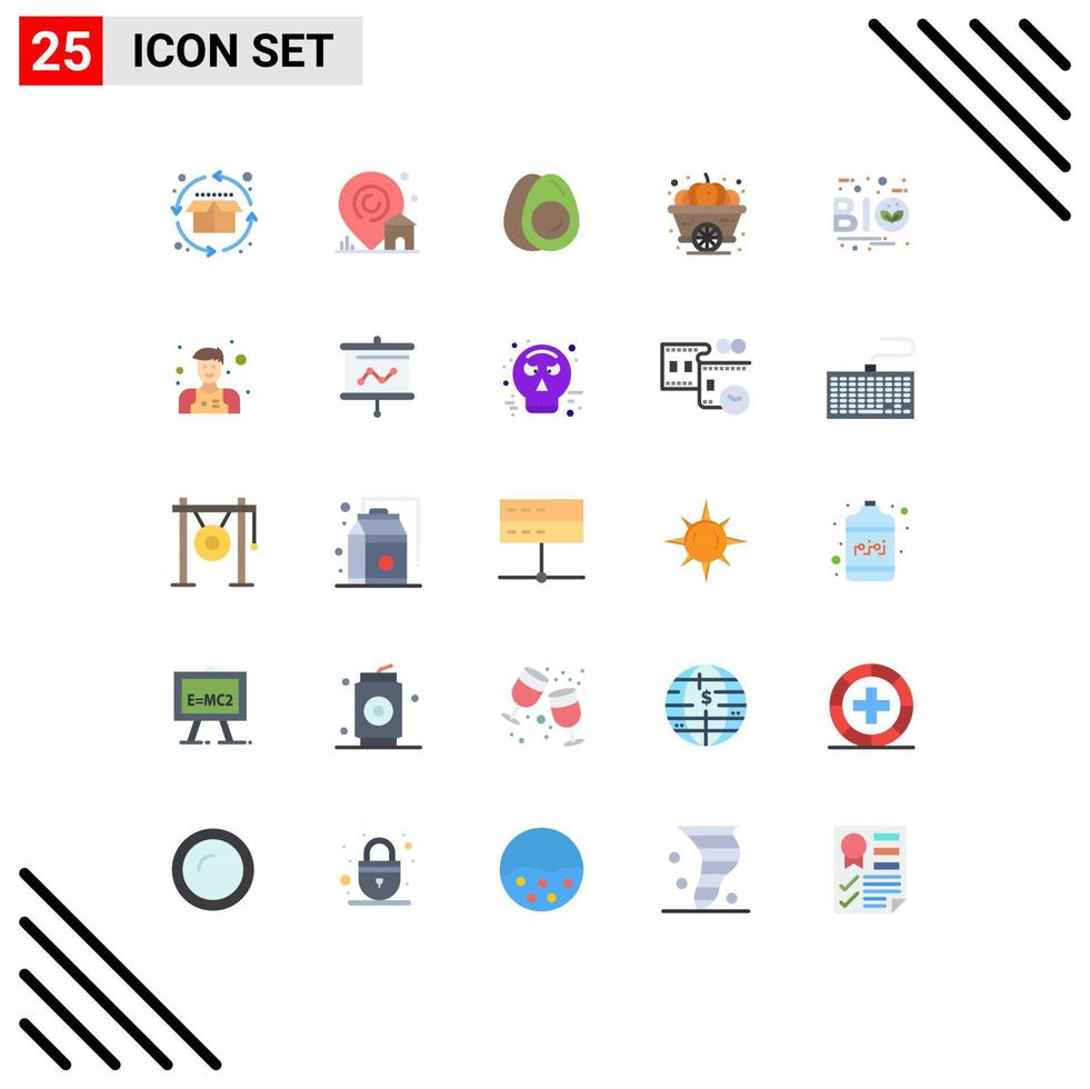 25 Creative Icons Modern Signs and Symbols of eco thanksgiving egg squash autumn Editable Vector Design Elements
