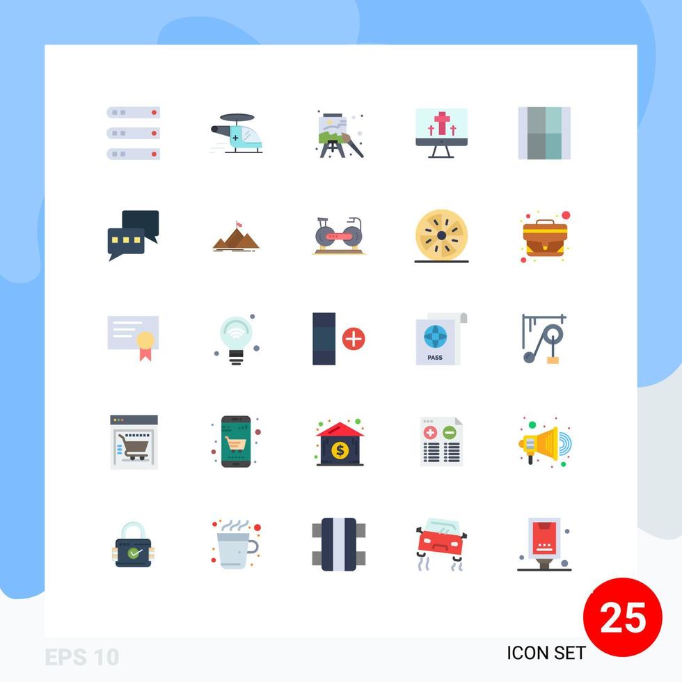 25 Flat Color concept for Websites Mobile and Apps egg screen ambulance monitor arts Editable Vector Design Elements