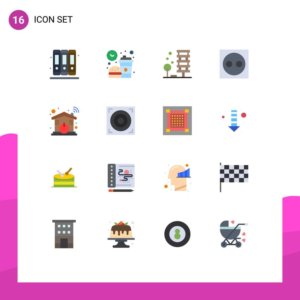 16 Creative Icons Modern Signs and Symbols of hardware electronic agriculture electric environment Editable Pack of Creative Vector Design Elements