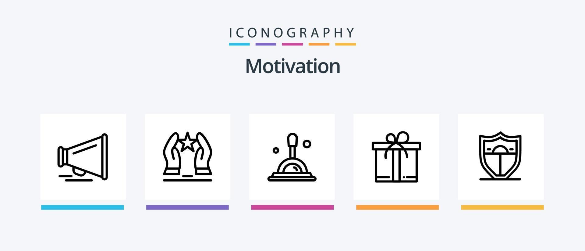 Motivation Line 5 Icon Pack Including monitor. typing. fitness. screen. success. Creative Icons Design vector