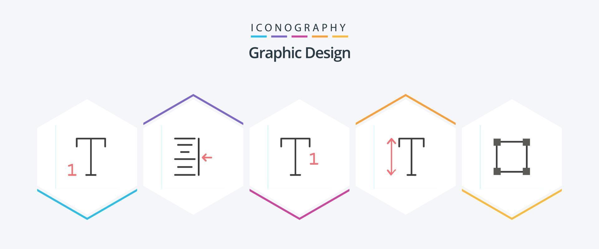 Design 25 Flat icon pack including . scale. rectangle vector