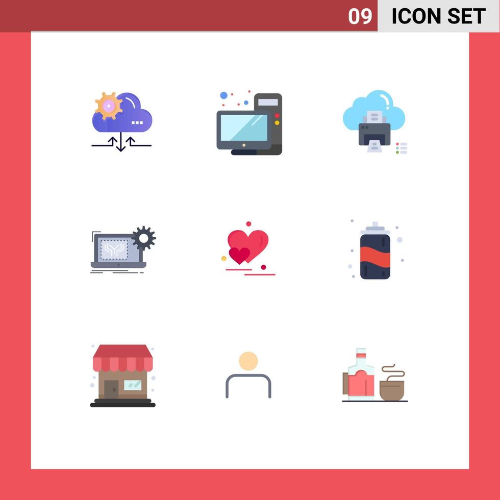 9 Creative Icons Modern Signs and Symbols of hardware electronics cloud circuit device Editable Vector Design Elements