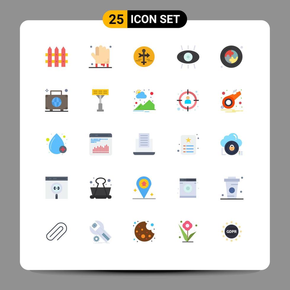 25 Universal Flat Colors Set for Web and Mobile Applications cd form guide fitness disease Editable Vector Design Elements