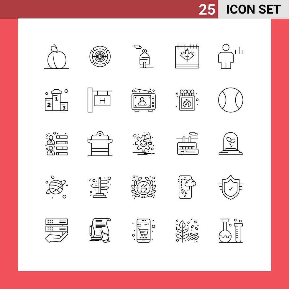 25 Creative Icons Modern Signs and Symbols of body analytics scooter leaf canada Editable Vector Design Elements
