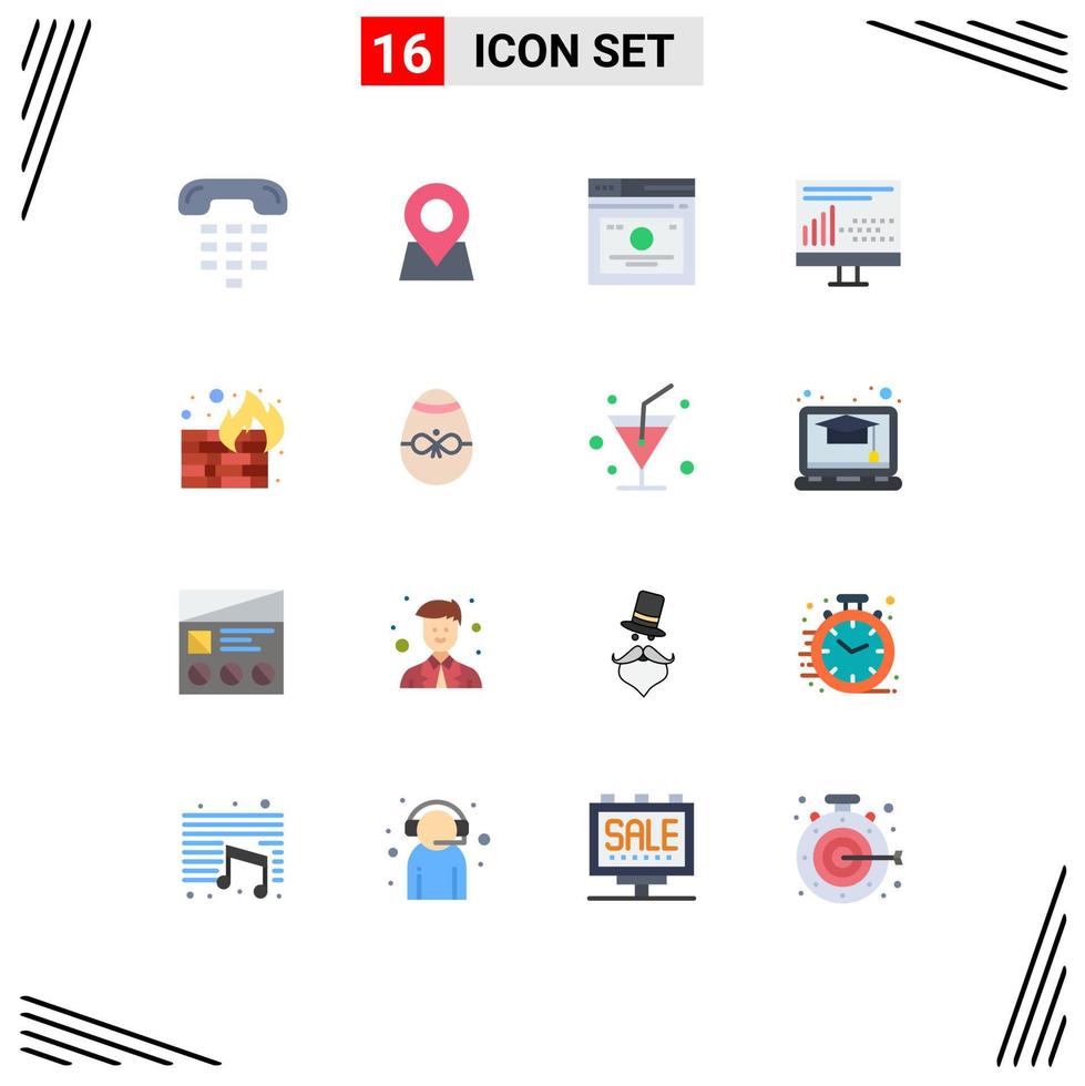 16 Creative Icons Modern Signs and Symbols of programing design pin coding quicklinks Editable Pack of Creative Vector Design Elements
