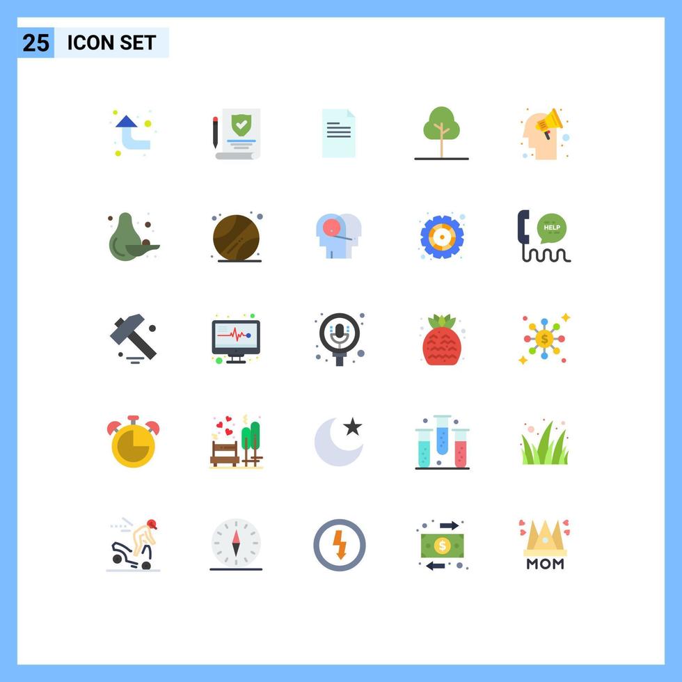 25 Creative Icons Modern Signs and Symbols of food strategy data plan nature Editable Vector Design Elements