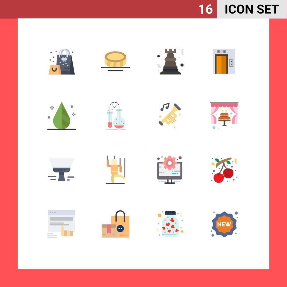 Set of 16 Modern UI Icons Symbols Signs for invert color chess construction lift Editable Pack of Creative Vector Design Elements