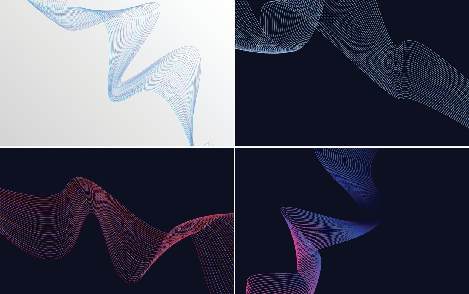 modern wave curve abstract presentation background Pack vector